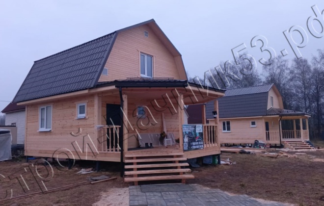 1 Брусовая баня Б-45, 9х6м, 78,9 М², Московская область, Чеховский район, деревня Перхурово (6)